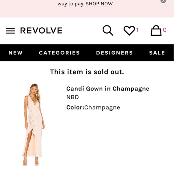 Champagne PROM/ Wedding Guest Dress - Picture 5 of 5